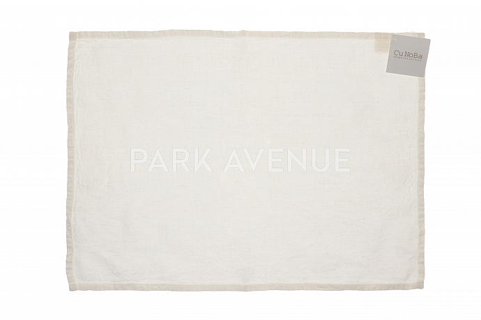 Салфетка льняная, 38x50, 100% лен ,Owhite